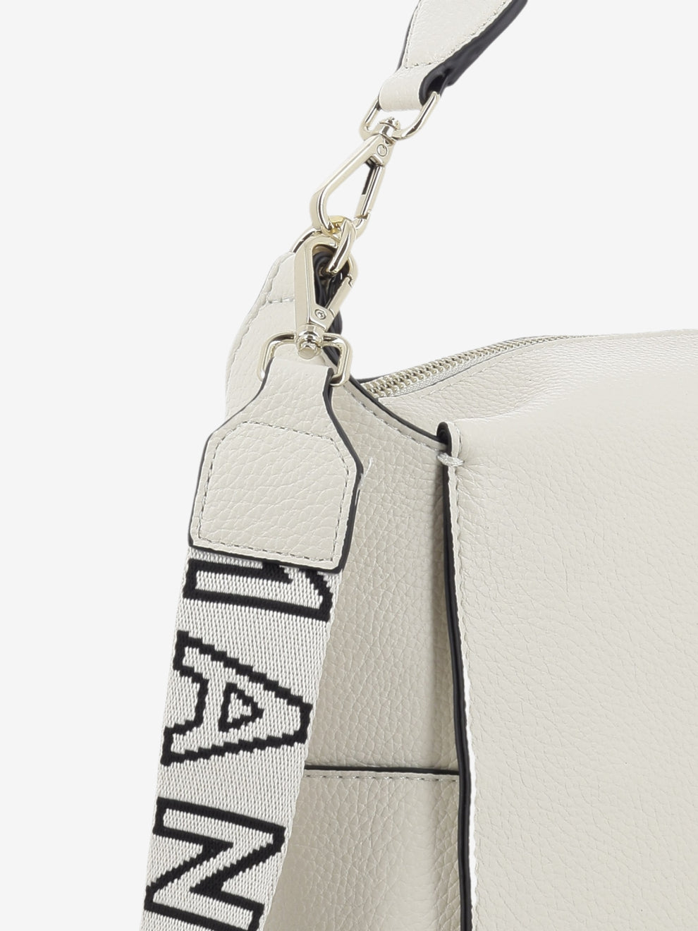 Small hobo Vittoria ivory