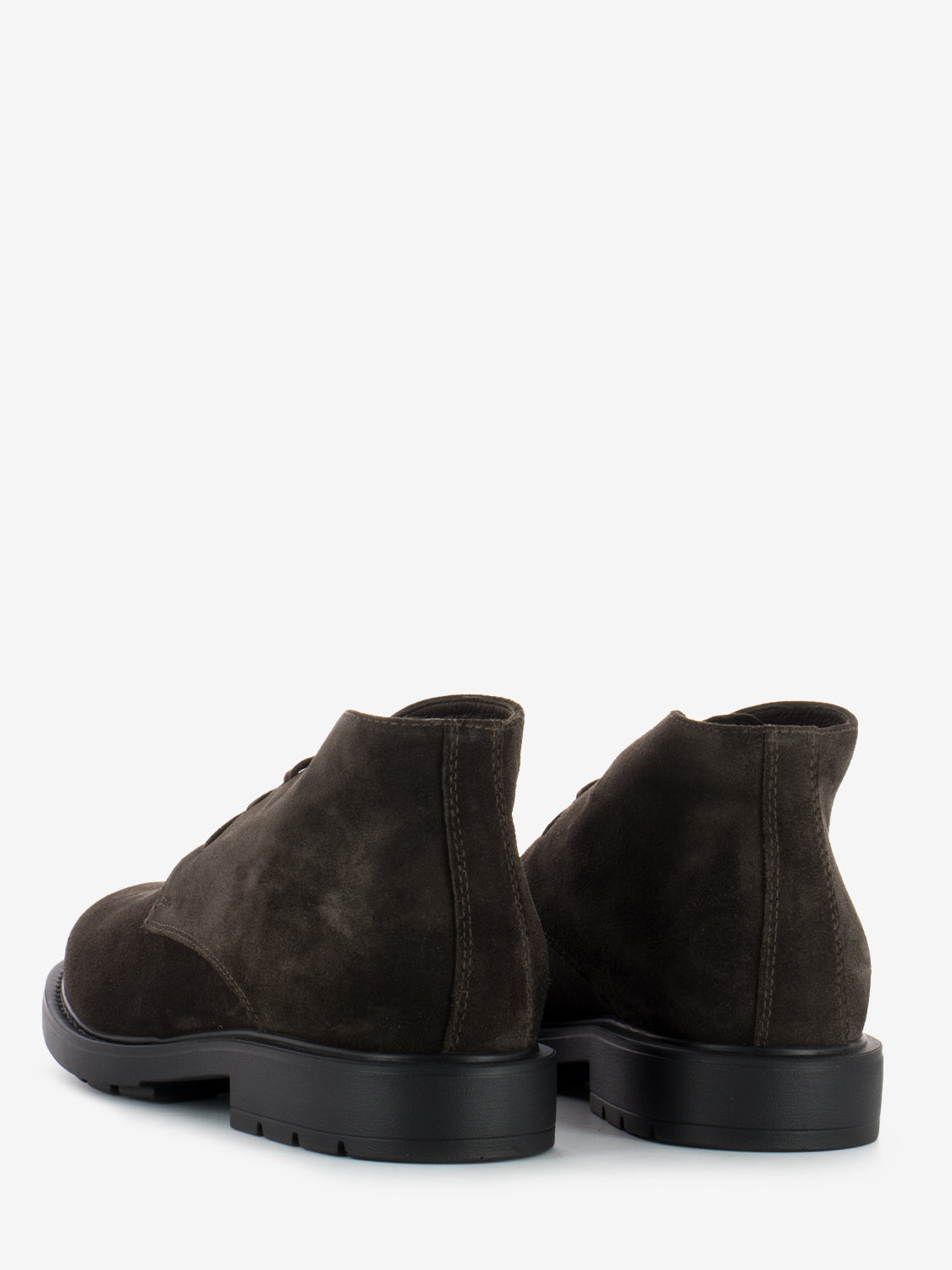 Dark brown suede ankle boot