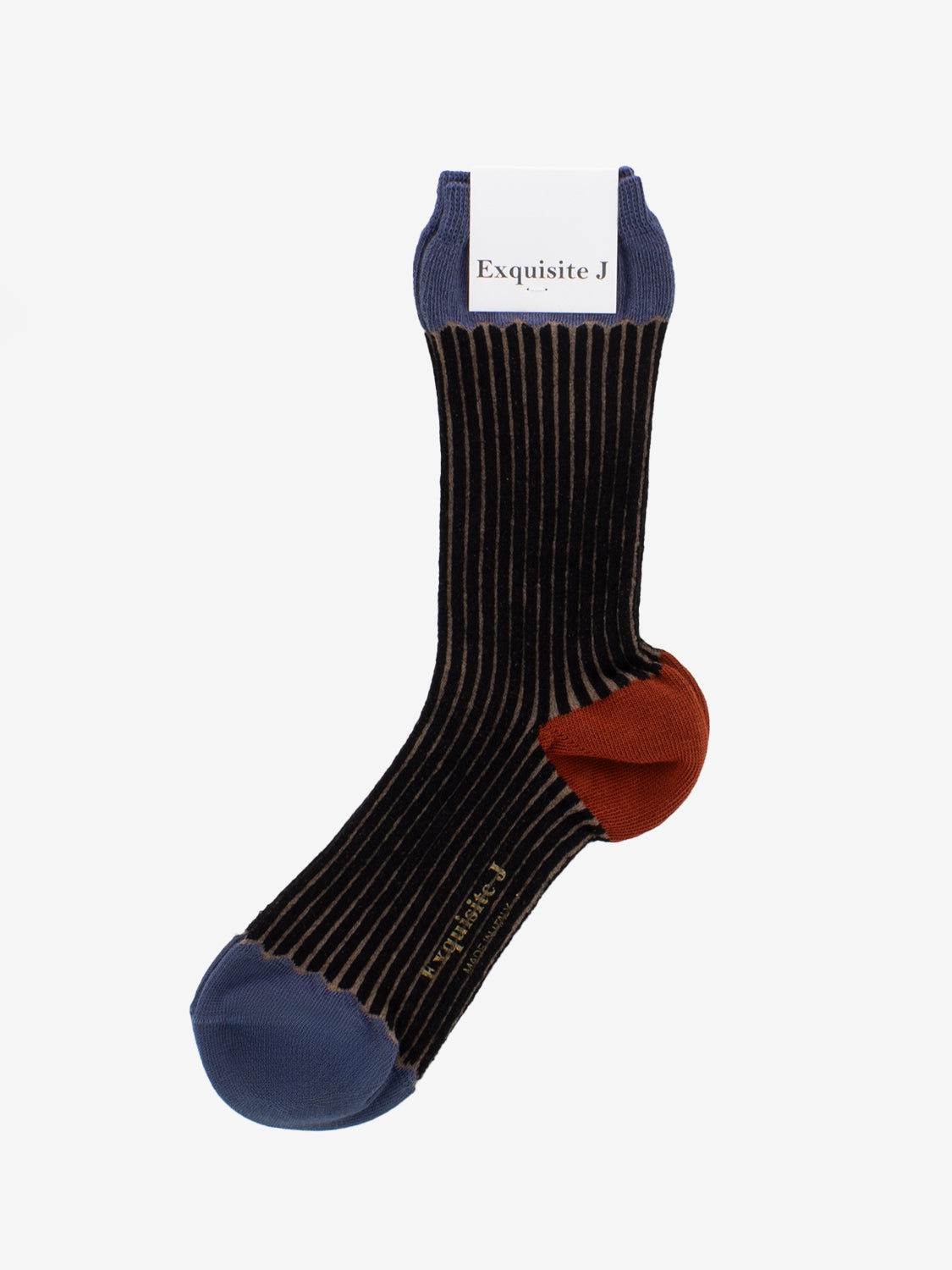 Calzini a righe nero / blu