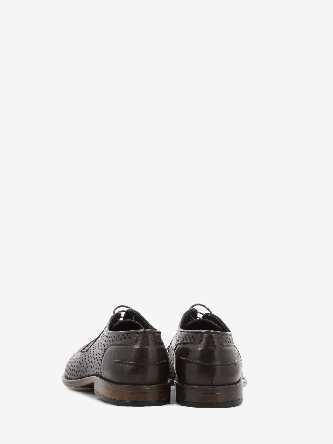 Chestnut perforated leather Derby