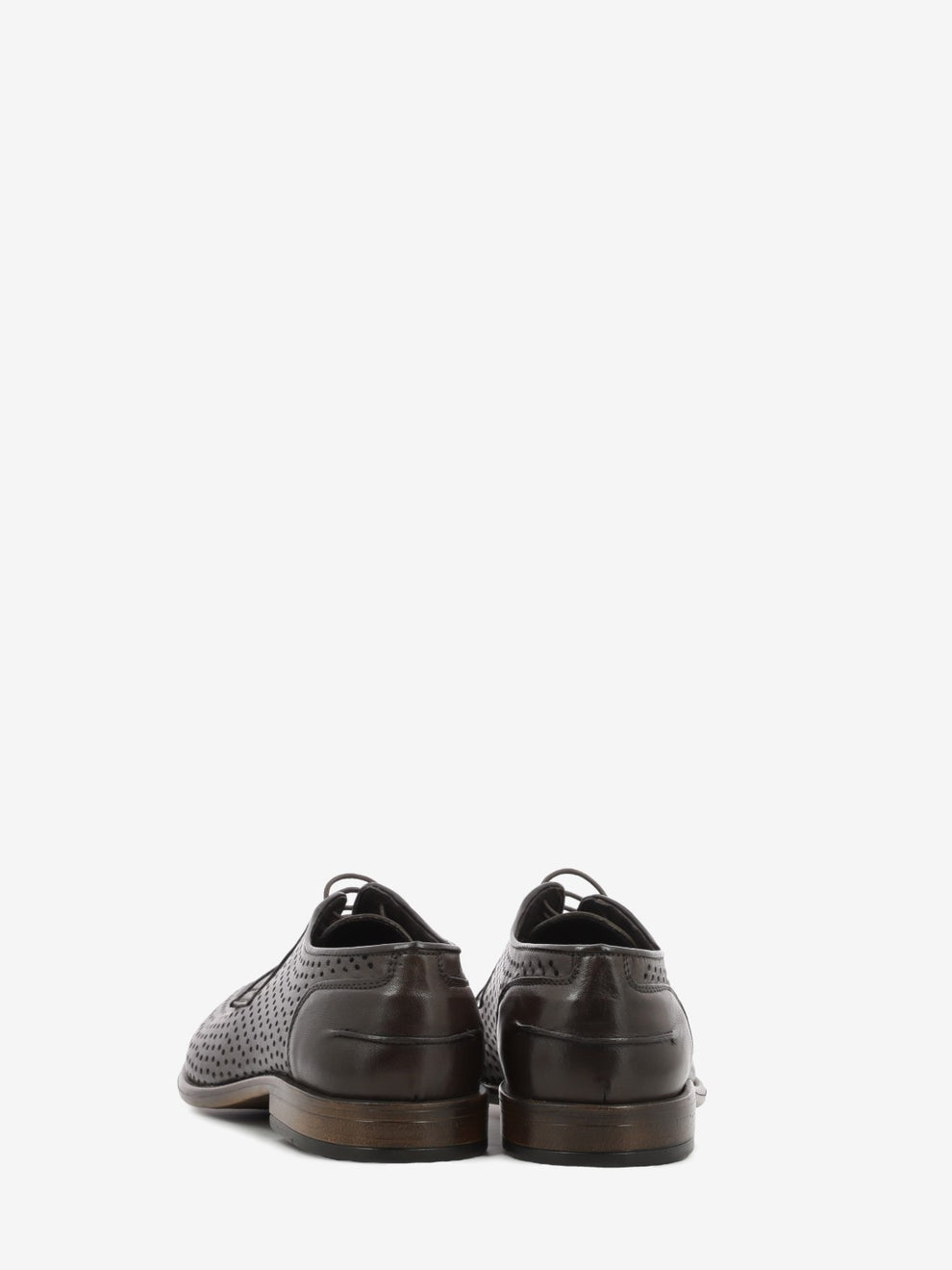 Chestnut perforated leather Derby