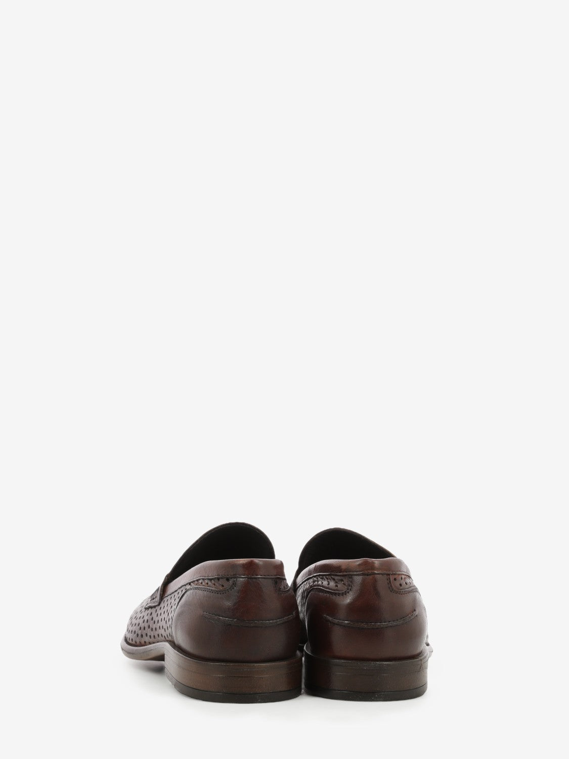 Perforated wood loafers