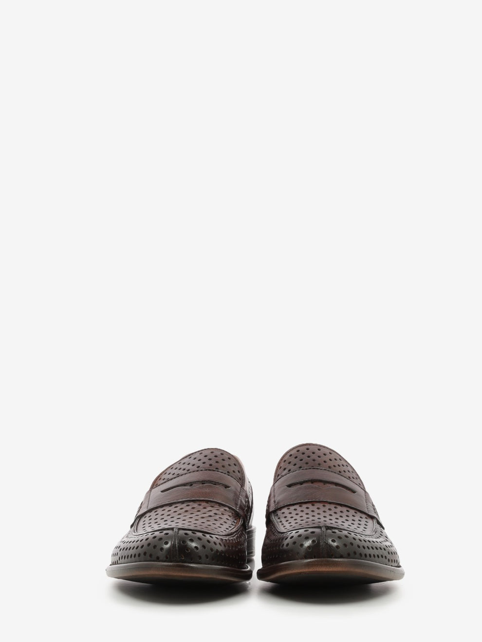 Perforated wood loafers