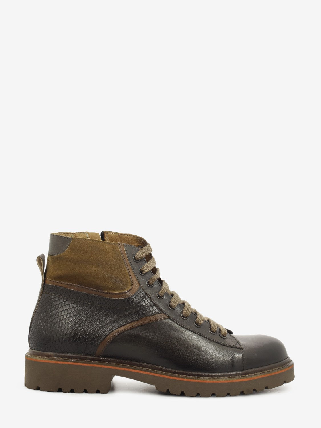 Polacco in pelle e suede marrone