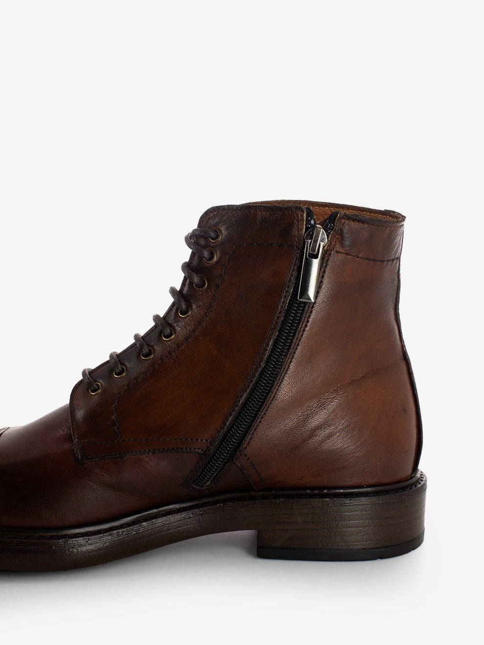 Polacco in pelle marrone