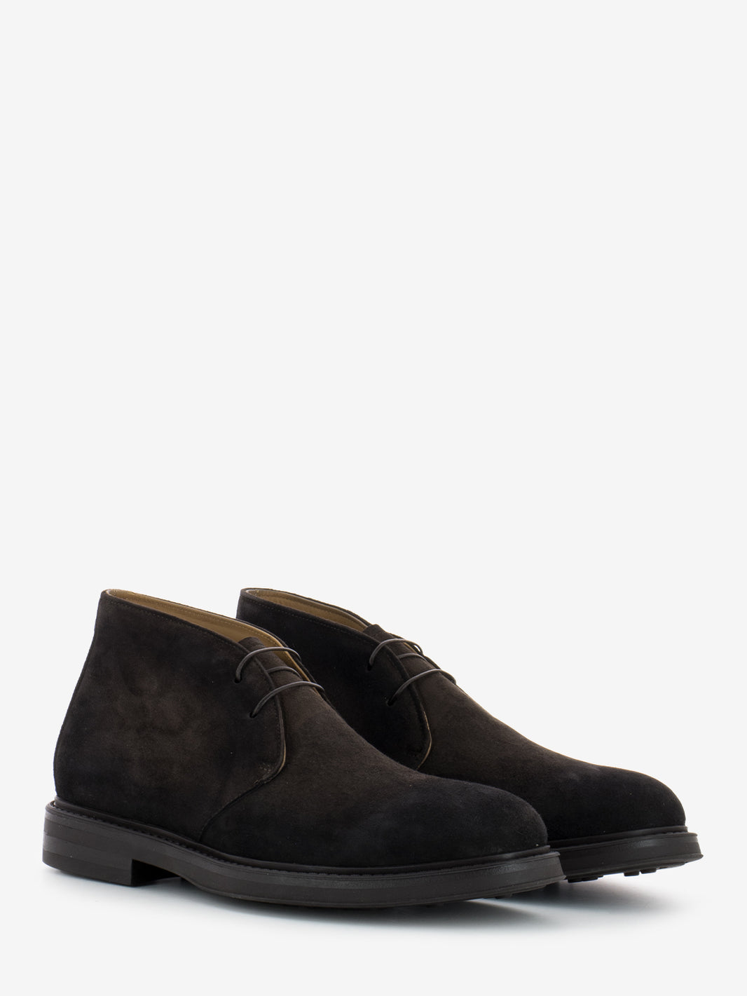 Polish suede dark brown