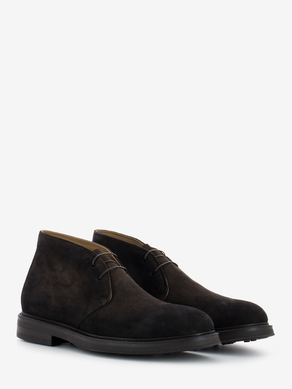 Polish suede dark brown