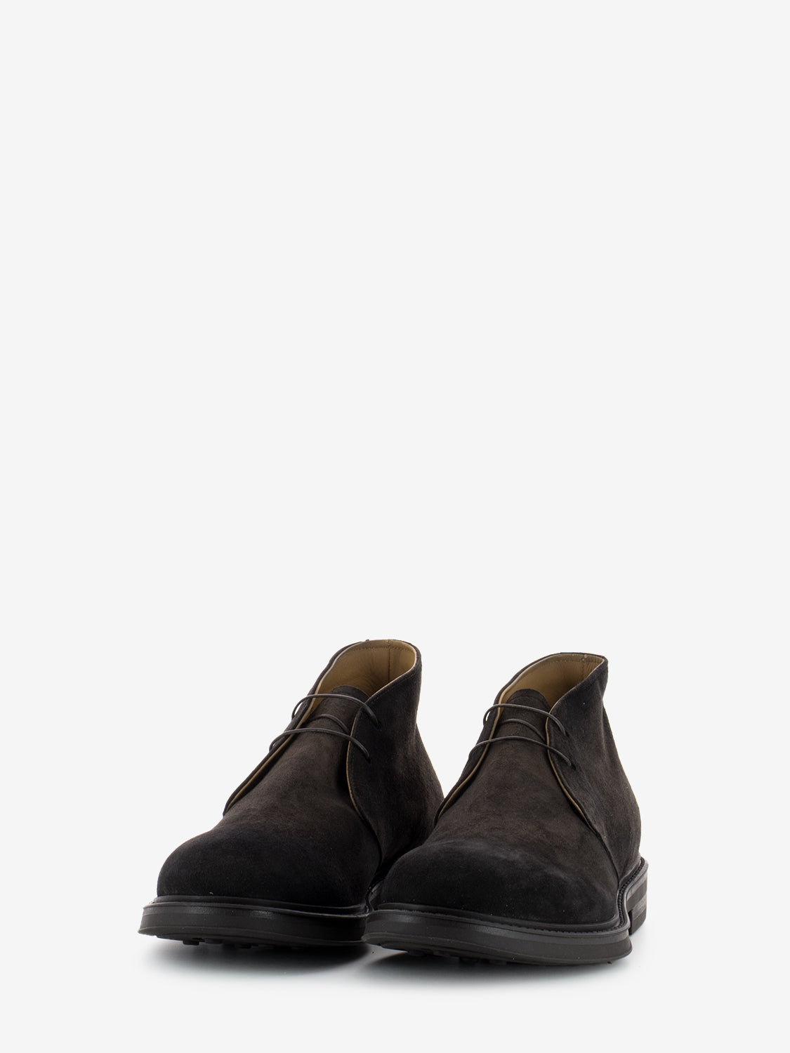 Polish suede dark brown