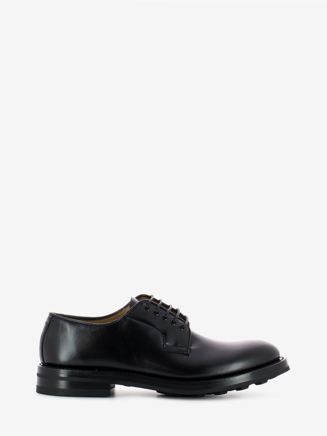 Black Smooth Derby Shoes