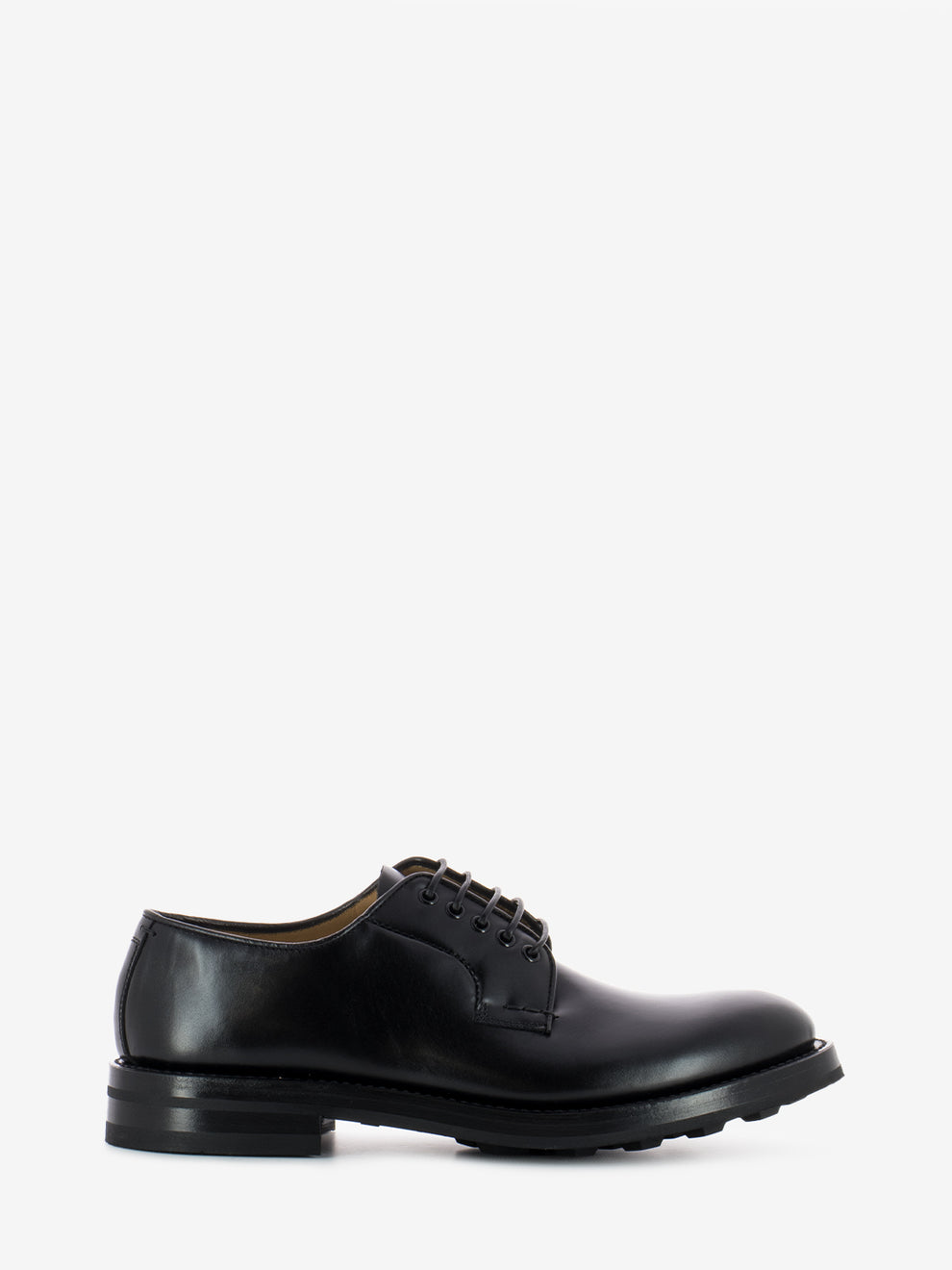 Black Smooth Derby Shoes