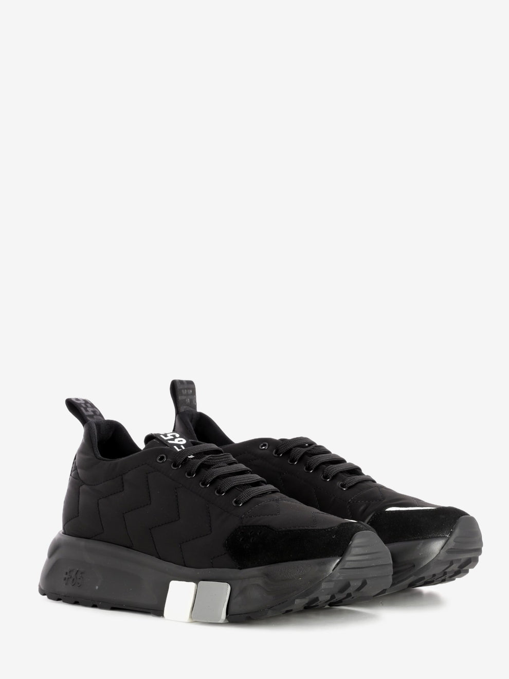 F65 double down jacket sneakers in black