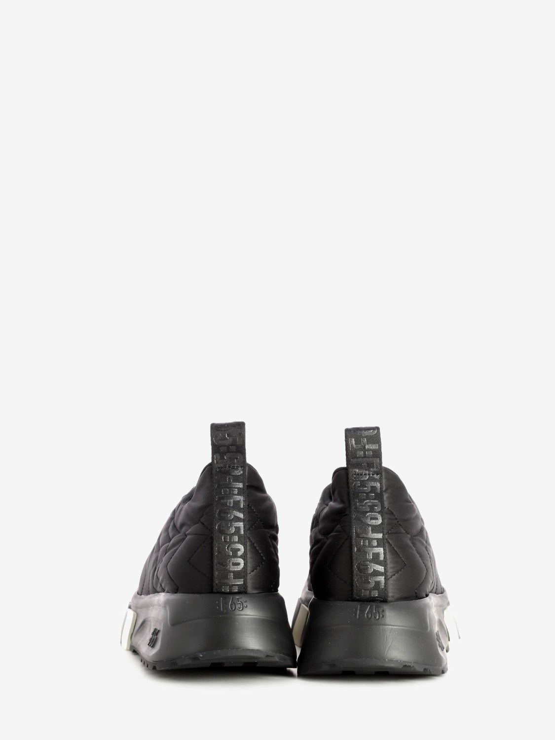 F65 double down jacket sneakers in black