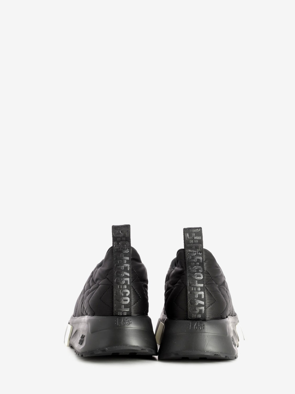 F65 double down jacket sneakers in black