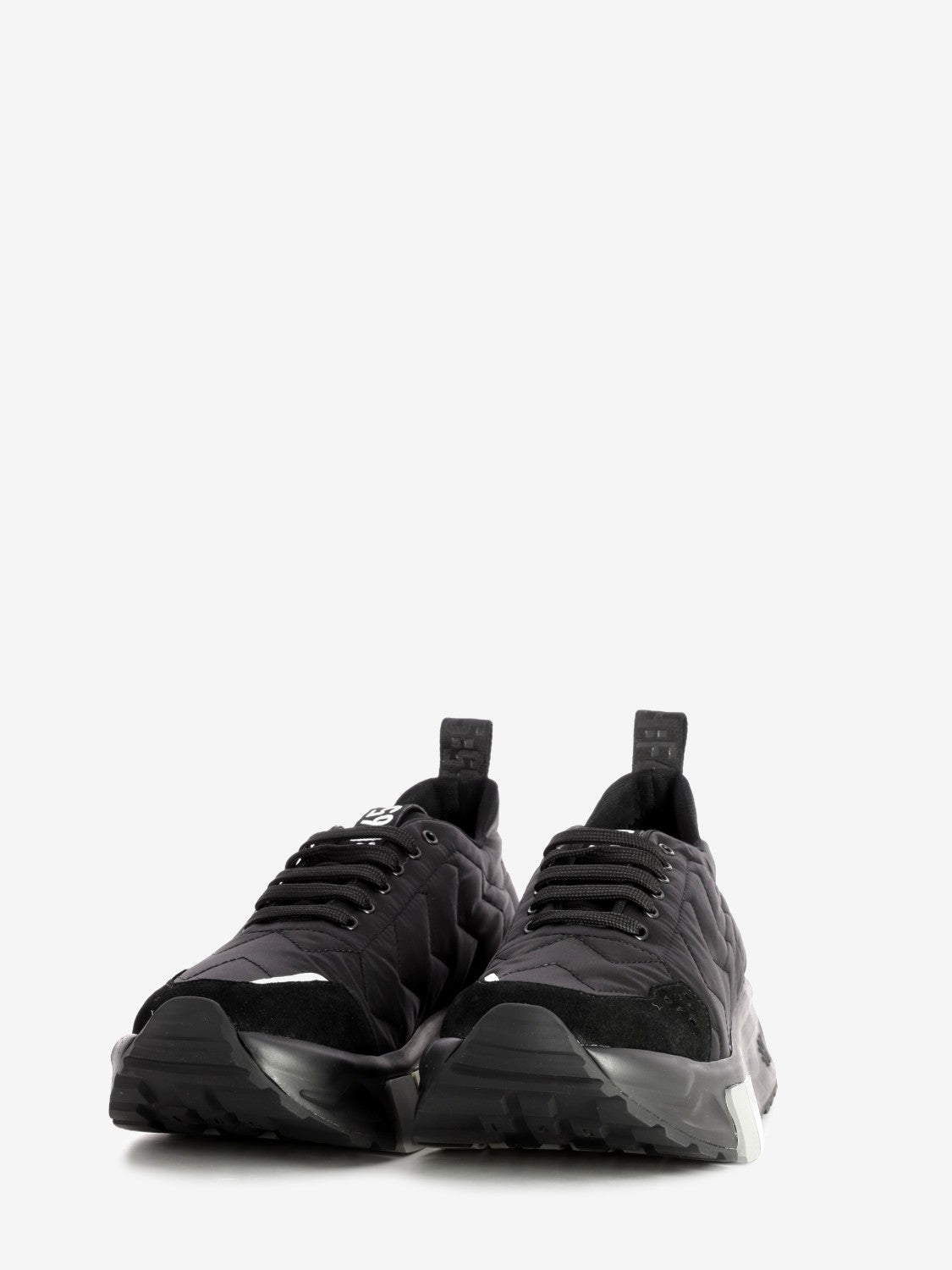 F65 double down jacket sneakers in black