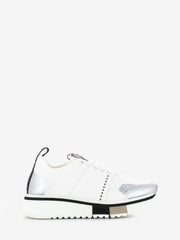 FABI - Sneakers F65 knit bianco / argento
