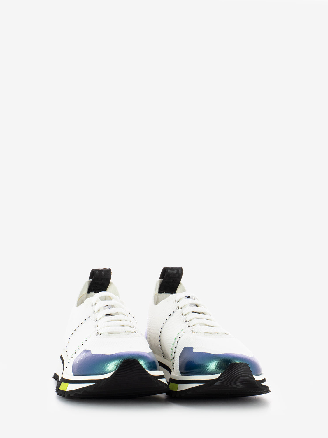 Sneakers F65 knit white / green
