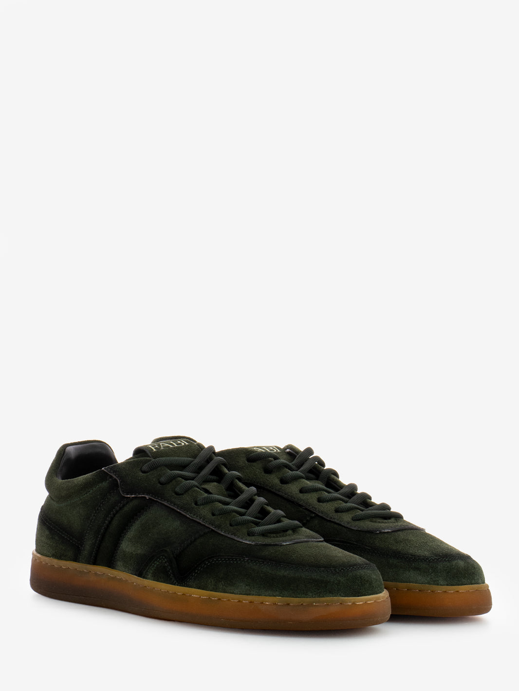 Velour forest sneakers