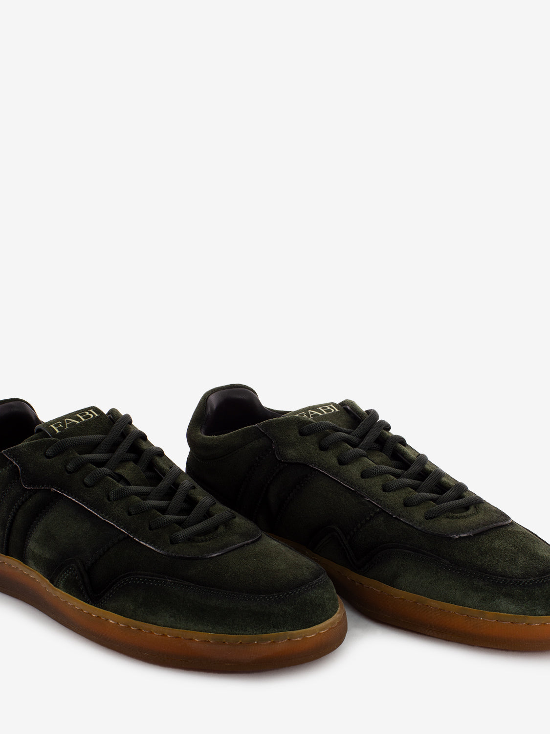 Velour forest sneakers