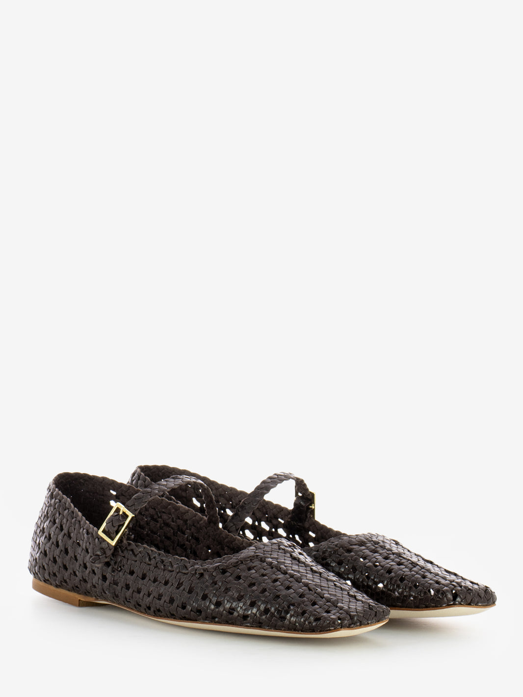 Amber ballerinas coffee weave