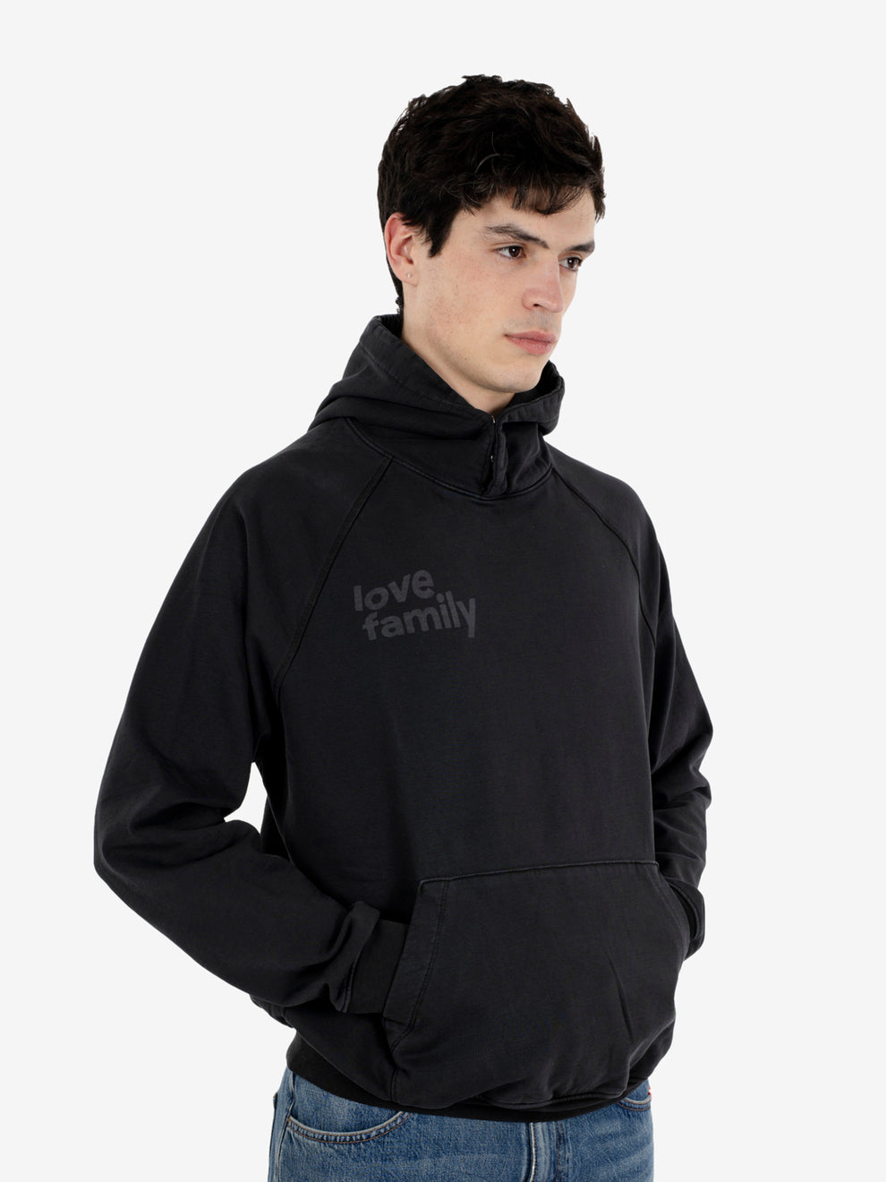 Hoodie Love Family black