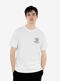 T-Shirt Love Family Not Fashion white