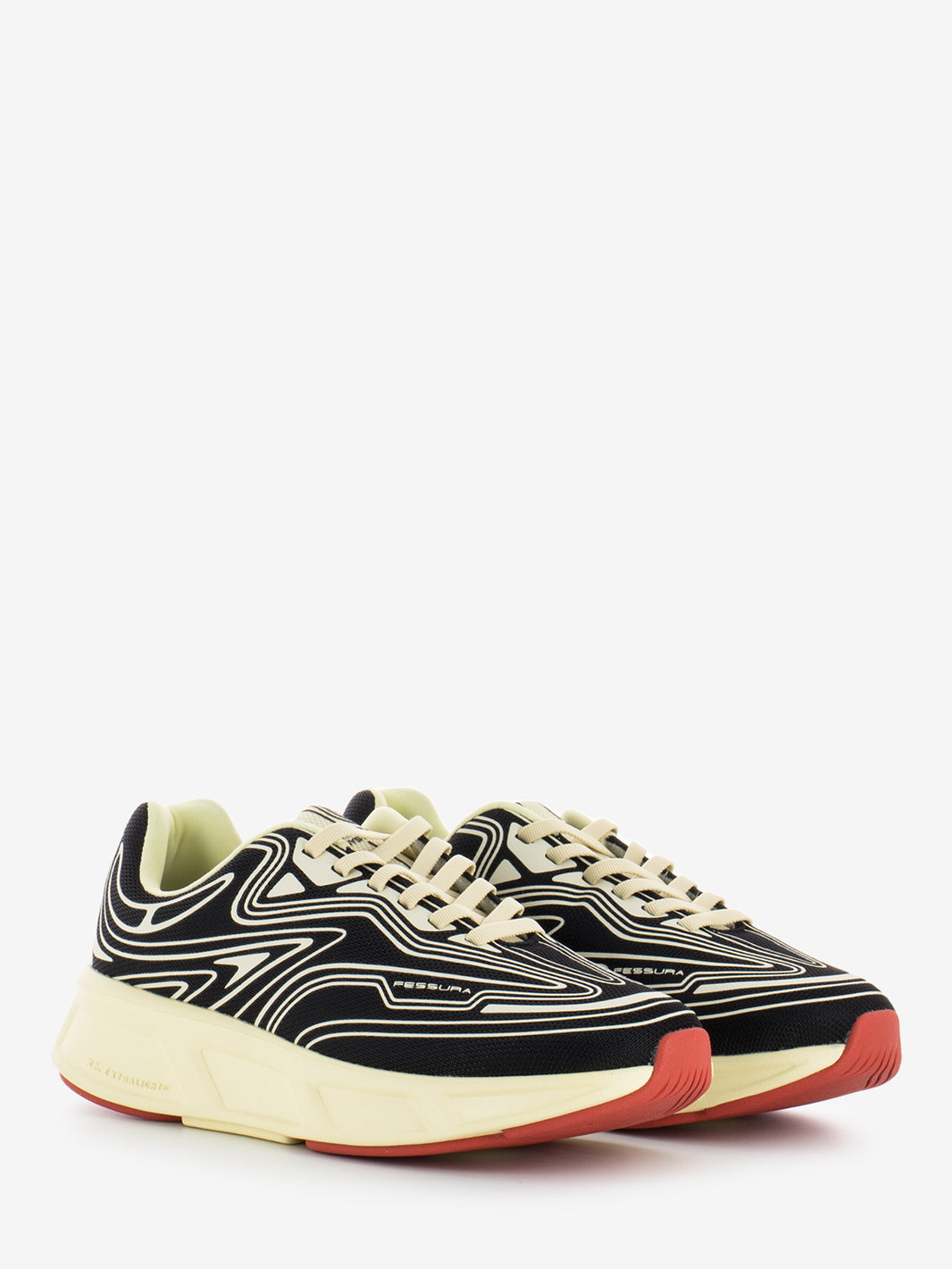 Runflex #01 black / bone rex sneakers