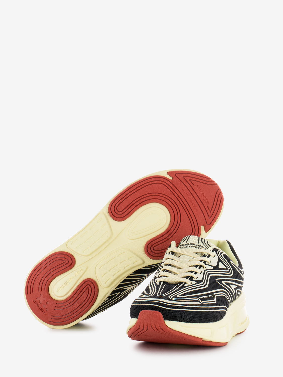 Runflex #01 black / bone rex sneakers