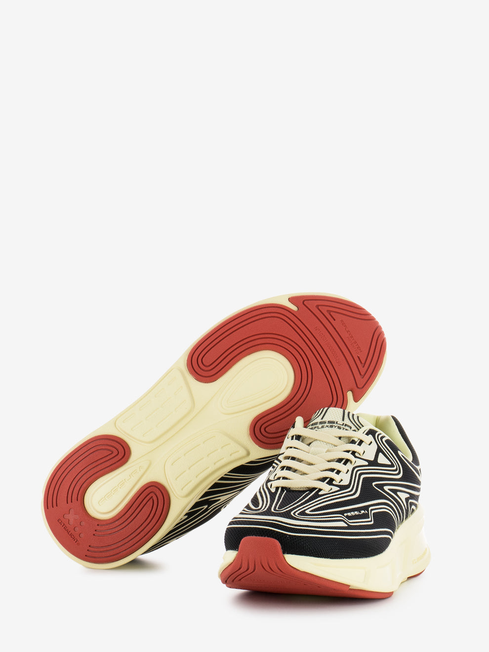 Runflex #01 black / bone rex sneakers