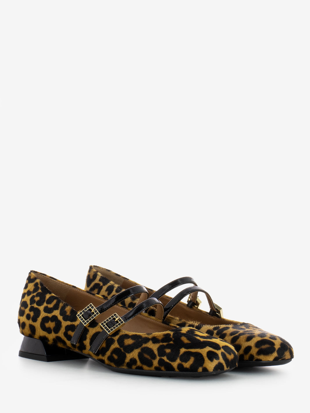 Ballerine con tacco leopardate elodies