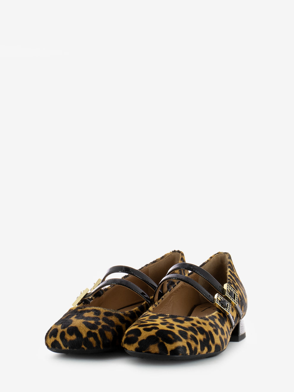 Ballerine con tacco leopardate elodies