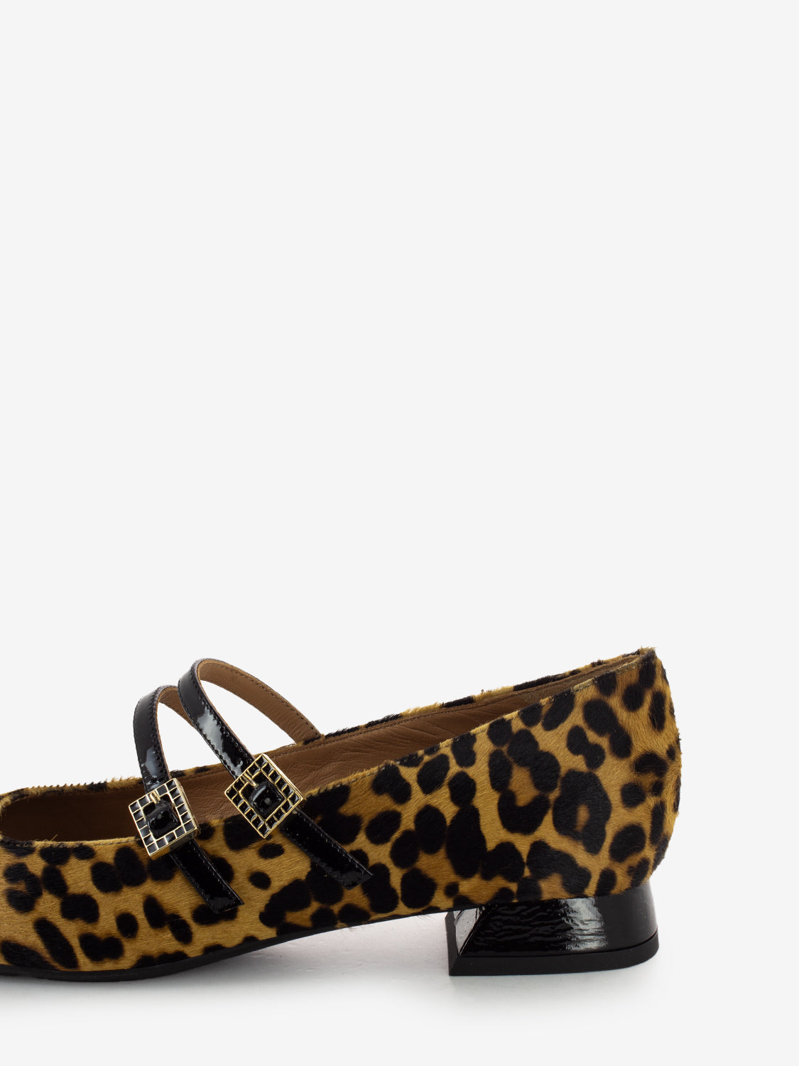 Ballerine con tacco leopardate elodies