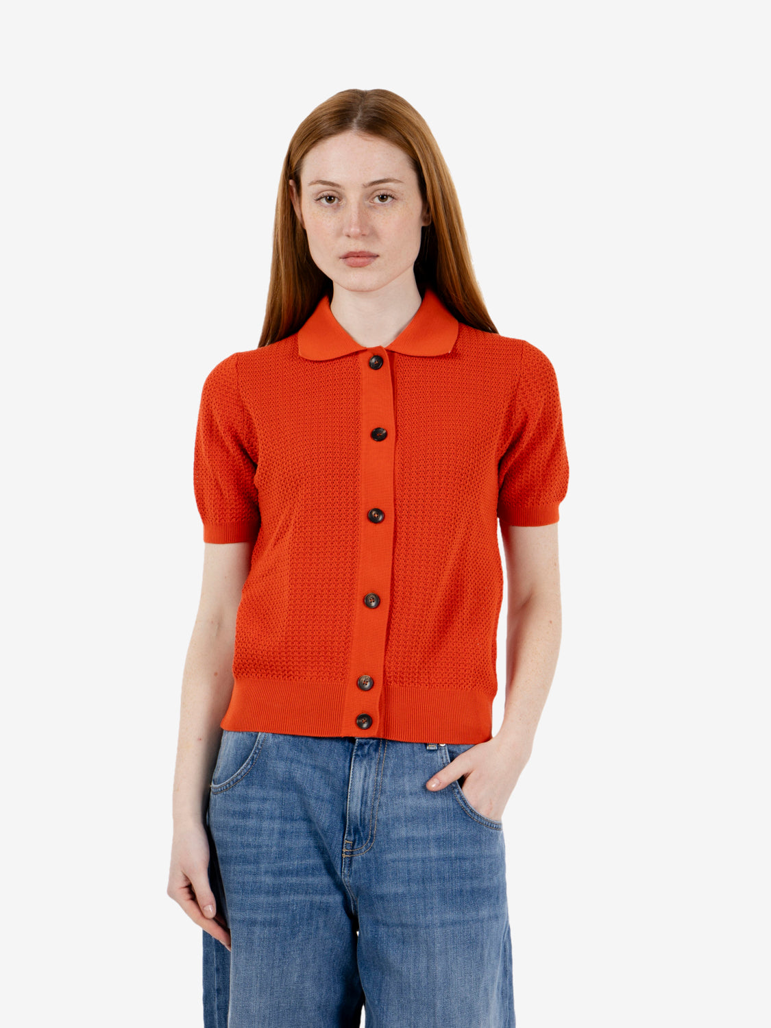 Camicia in maglia carota