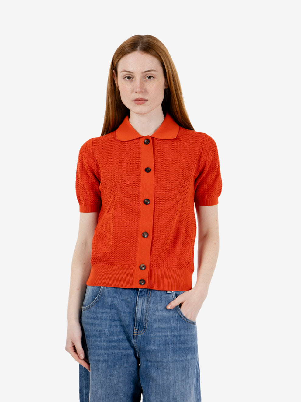 Camicia in maglia carota