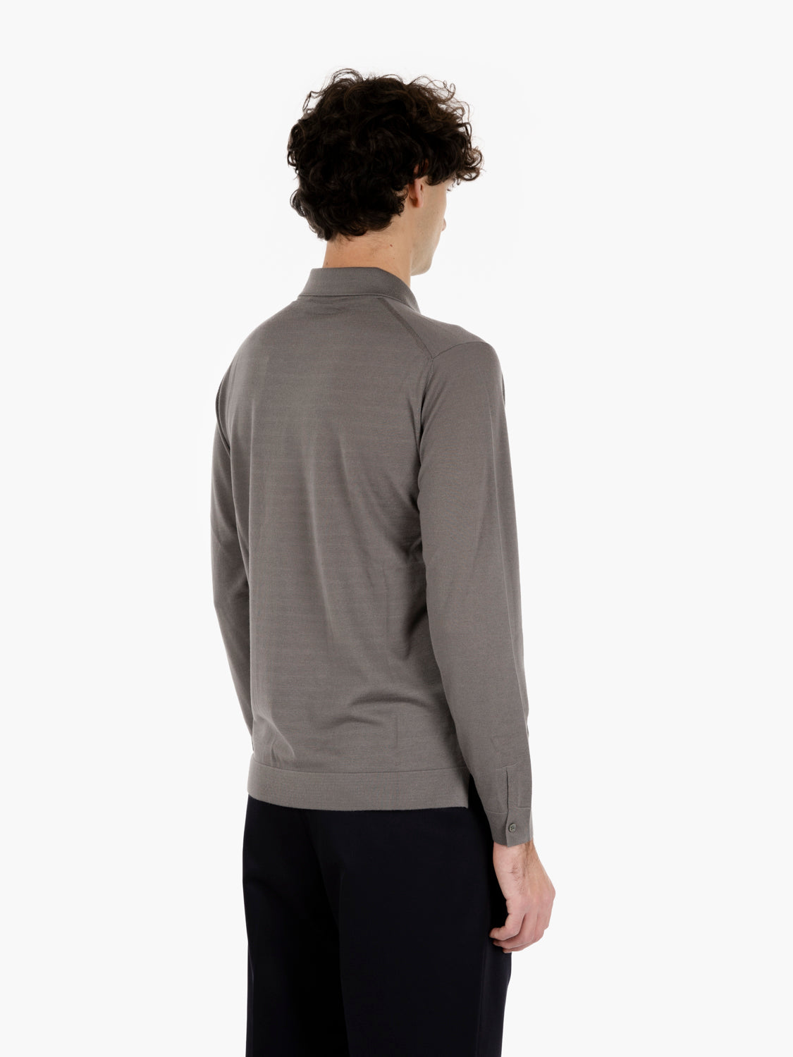 ML R.MERINO TAUPE BUTTON-ON SHIRT CA0MLB-RM16R_920