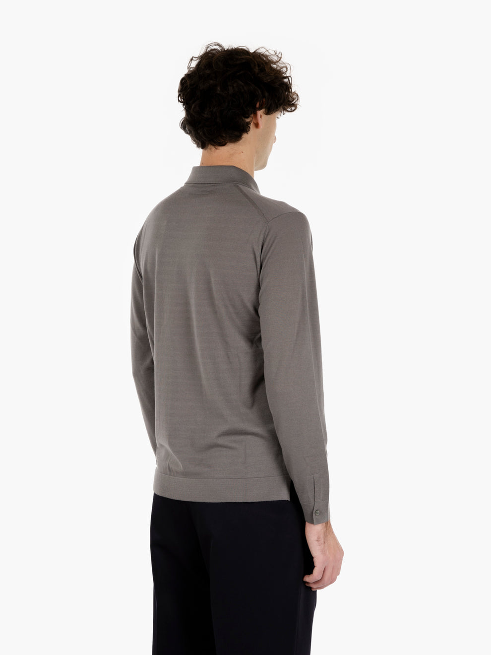 ML R.MERINO TAUPE BUTTON-ON SHIRT CA0MLB-RM16R_920