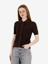 Camicia in maglia testa di moro