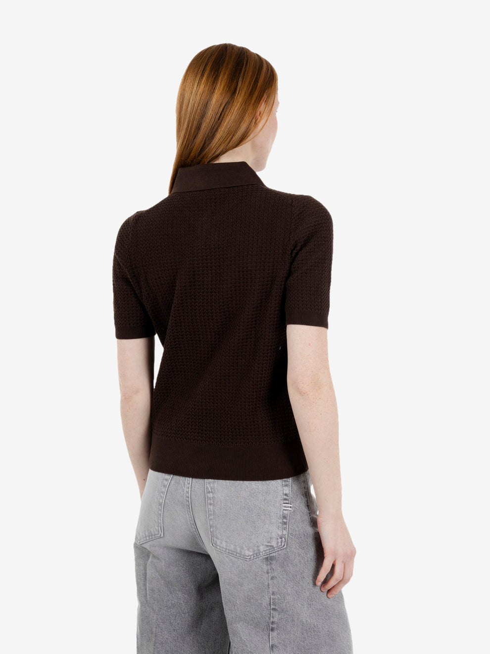 Camicia in maglia testa di moro
