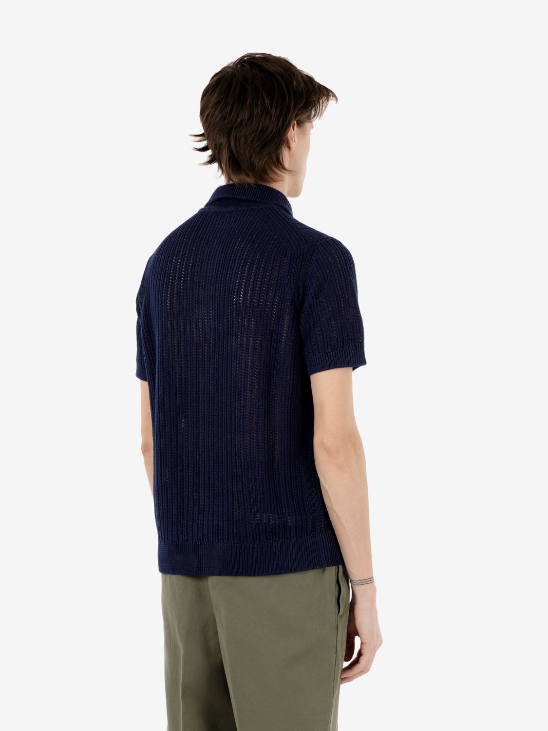 Cardigan a manica corta oltremare