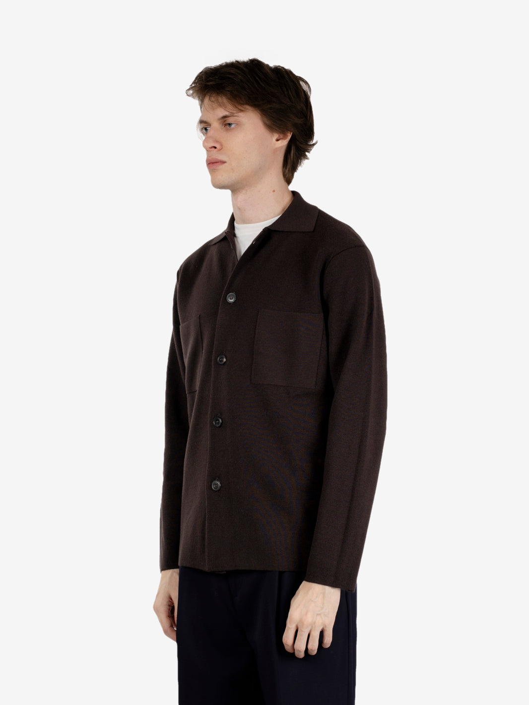 Field jacket in lana moro