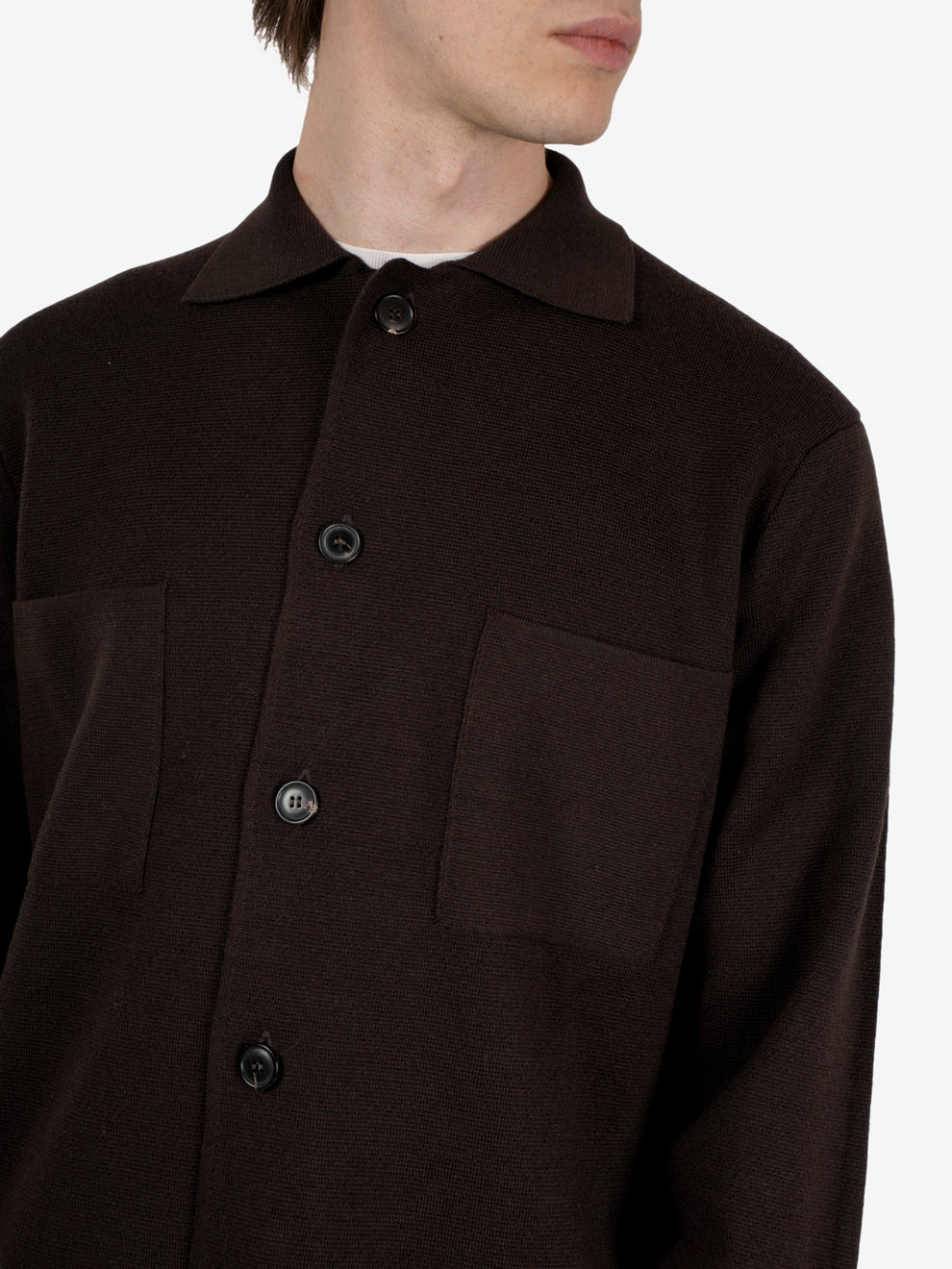 Field jacket in lana moro