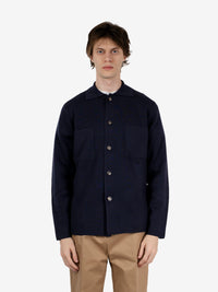 Navy wool field jacket