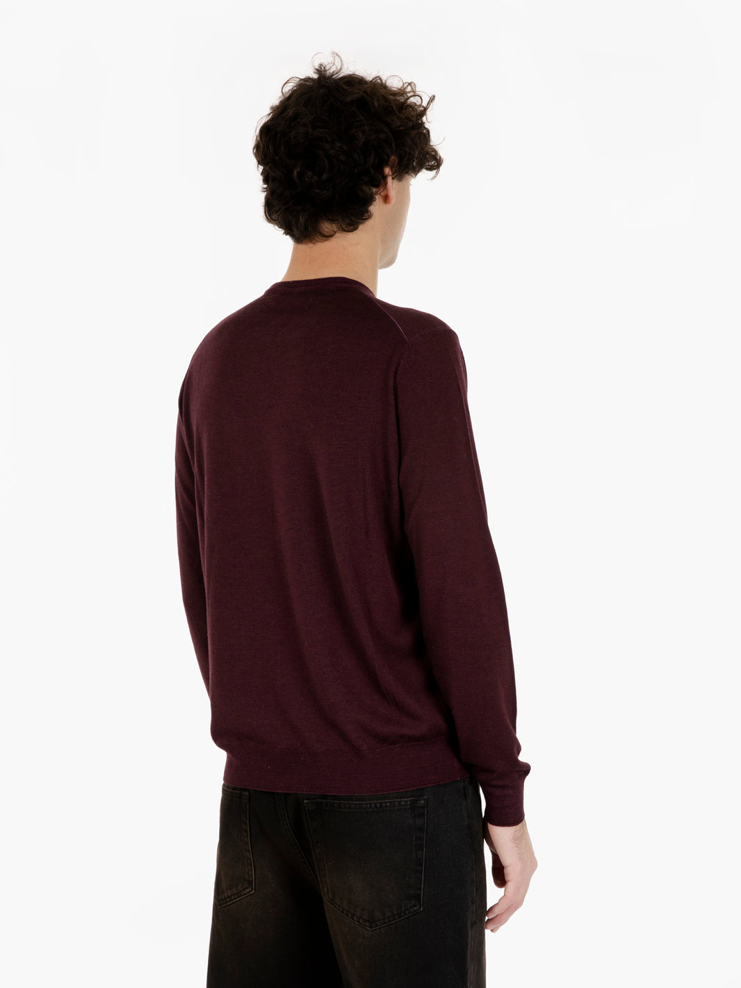 Burgundy cloud crew neck sweater