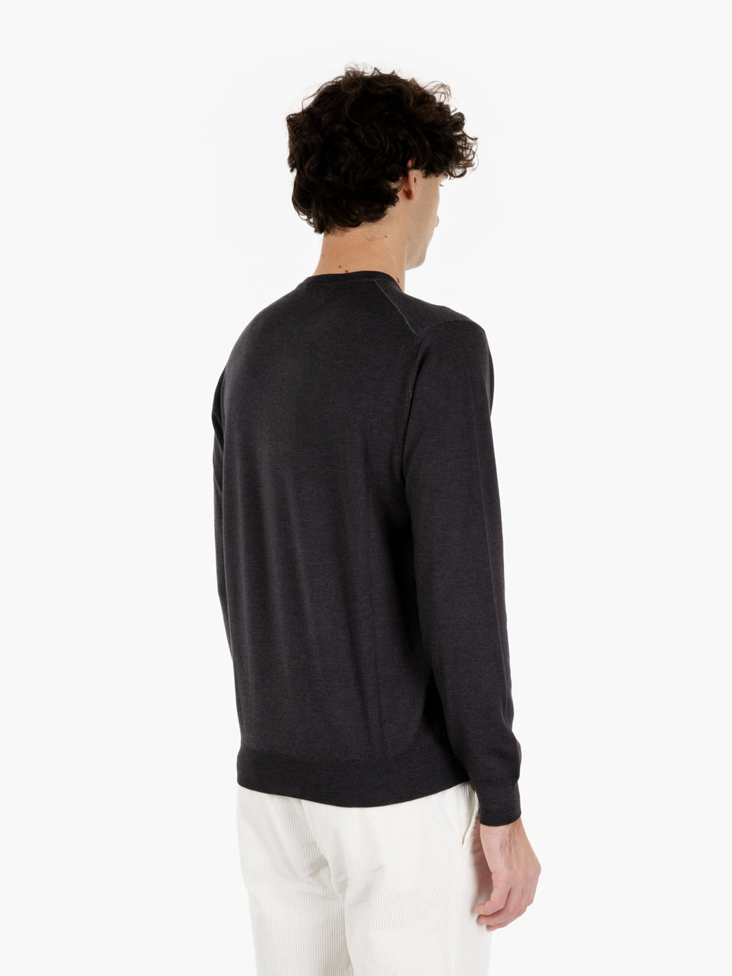 CREW NECK SWEATER ML NUVOLA BLACK GC1ML-RM16RV_N990
