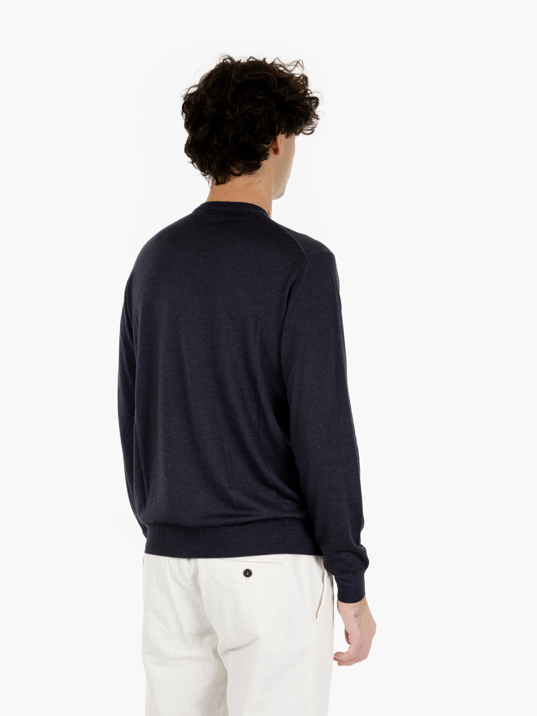 CREW NECK SWEATER ML NAVY CLOUD GC1ML-RM16RV_N890