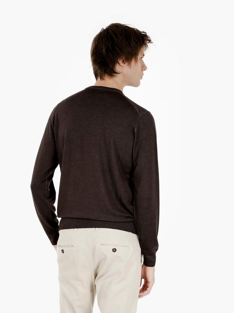 Maglia girocollo nuvola testa di moro