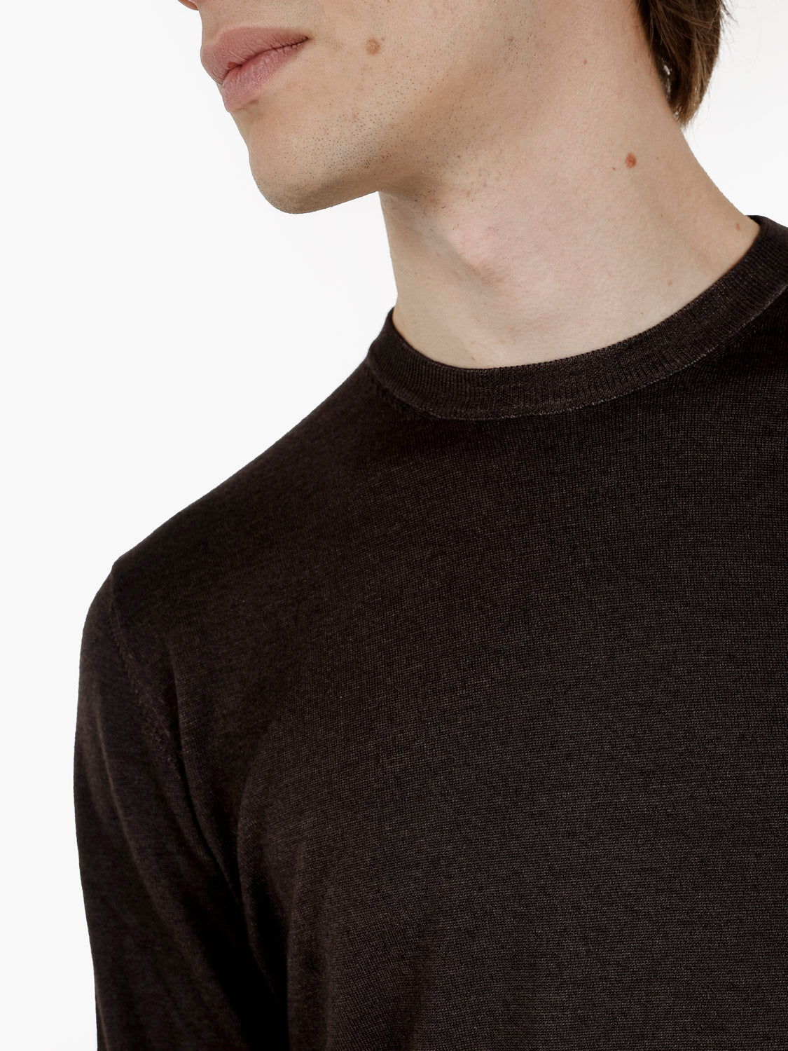 Maglia girocollo nuvola testa di moro