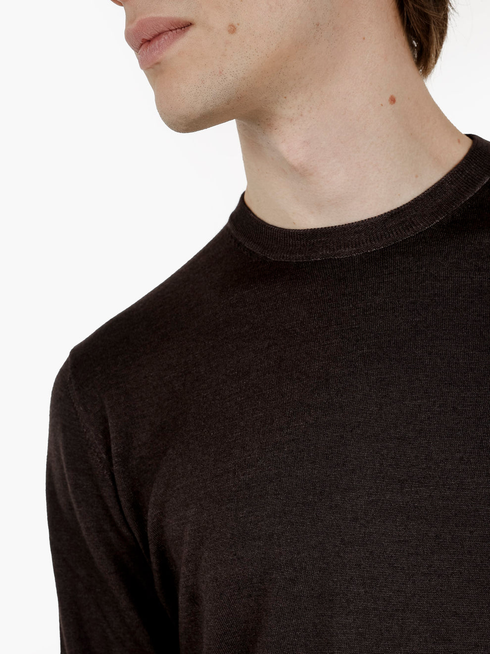 Maglia girocollo nuvola testa di moro