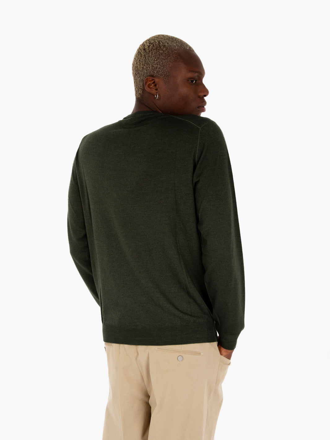 Maglione leggero girocollo nuvola loden