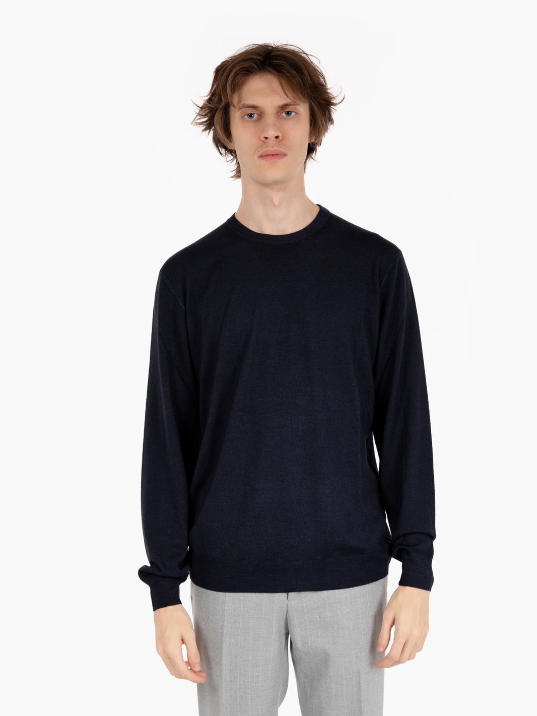 Maglione leggero girocollo nuvola navy