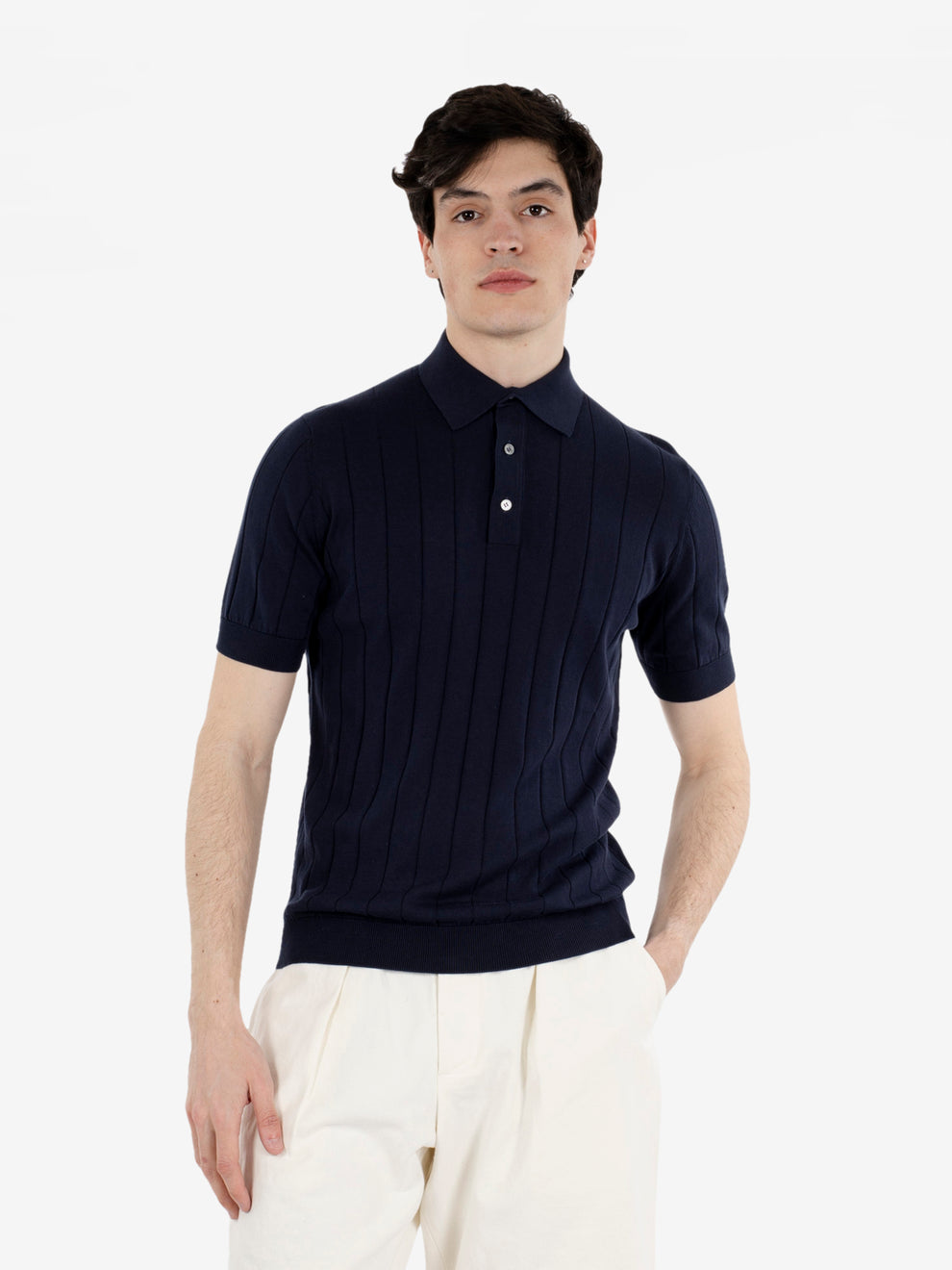 Polo manica corta navy